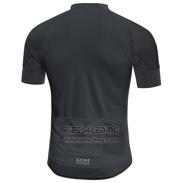 2017 Fietskleding Gore Bike Wear Power Oxygen-cc Zwart Korte Mouwen en Koersbroek